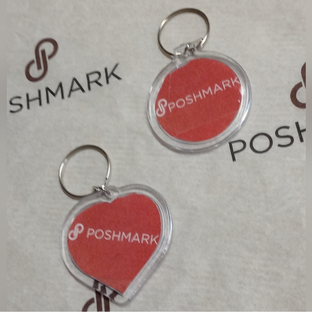 COPY - Custom Closet QR Code Keyring Poshmark Logo Closet Code Upcycled Handcra…